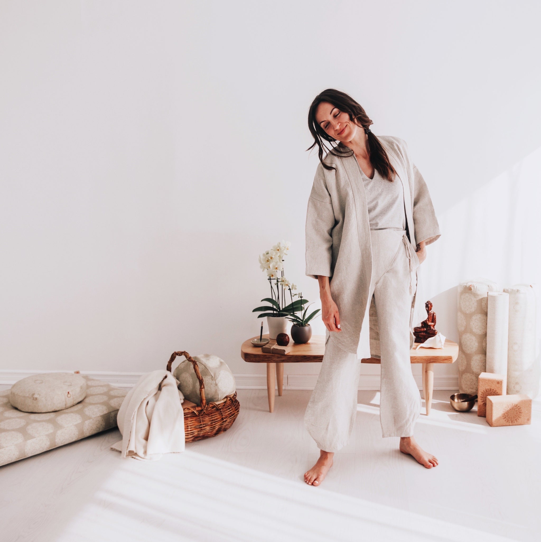 The OM SHANTI Meditation Kimono