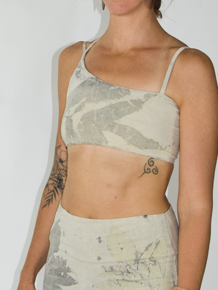 Asymmetrical Yoga Bra Shelf - Limited Edition - Natural Dye Series