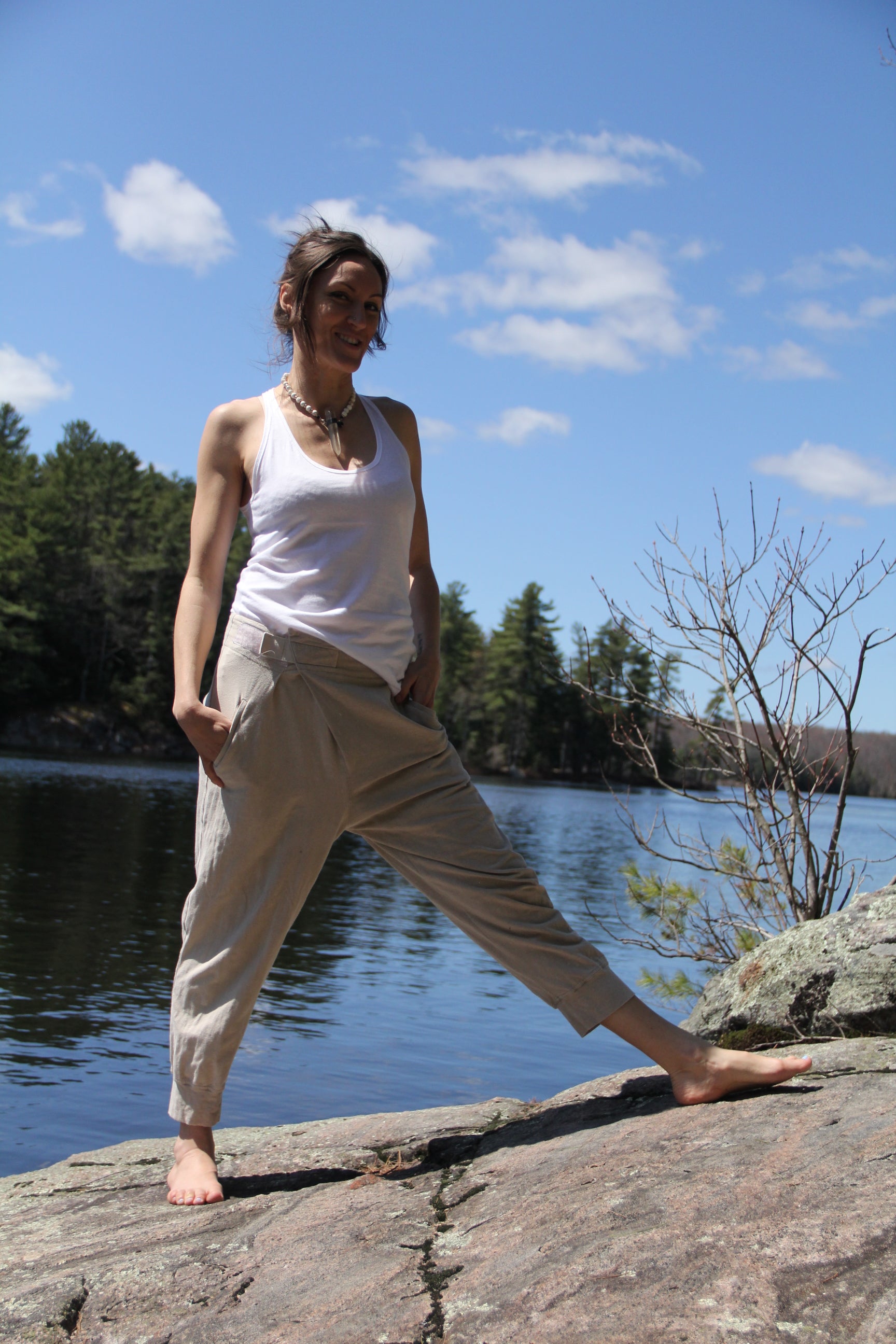 Unisex Crossover Capri - Limited Edition Natural Dye