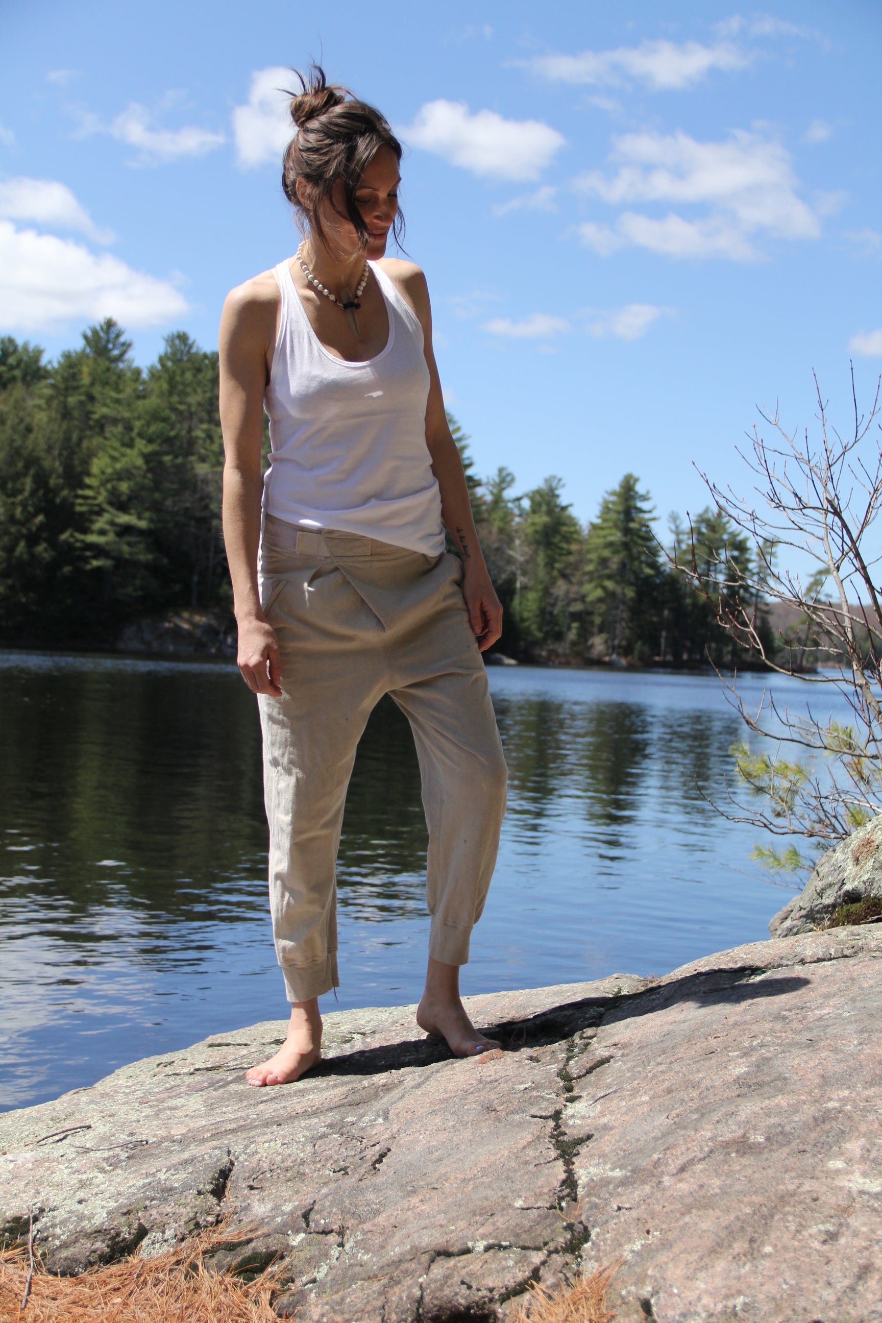 Unisex Crossover Capri - Limited Edition Natural Dye
