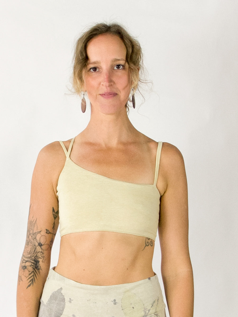 Asymmetrical Yoga Bra Shelf - Limited Edition - Natural Dye Series